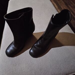 Black Dolce Vita Booties Wedge Heel